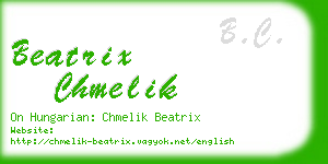 beatrix chmelik business card